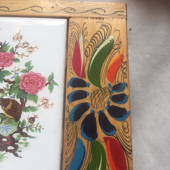 Vintage Decorated Wooden Trinket Jewelry B… - Picture 8 of 10